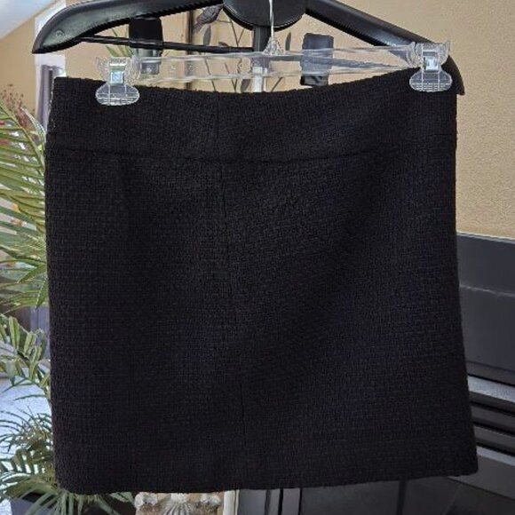 NWT The Limited sz 6 textured/woven wool blend black skirt - Picture 1 of 3